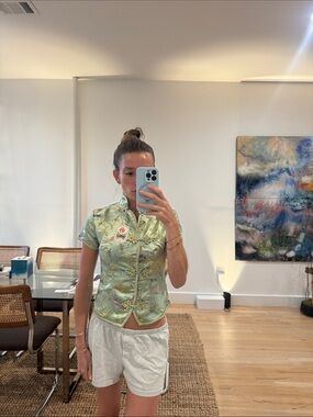 Chinese style top - green